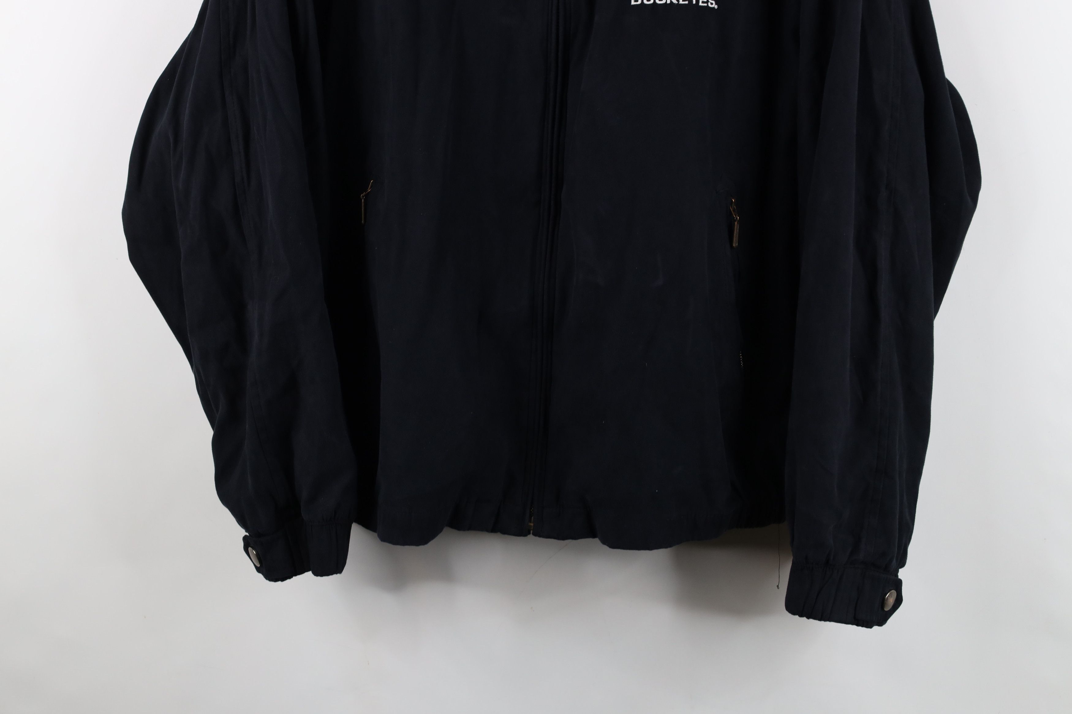 Vintage Vintage 90s Ohio State University Microfiber Bomber Jacket Size US L / EU 52-54 / 3 - 3 Thumbnail
