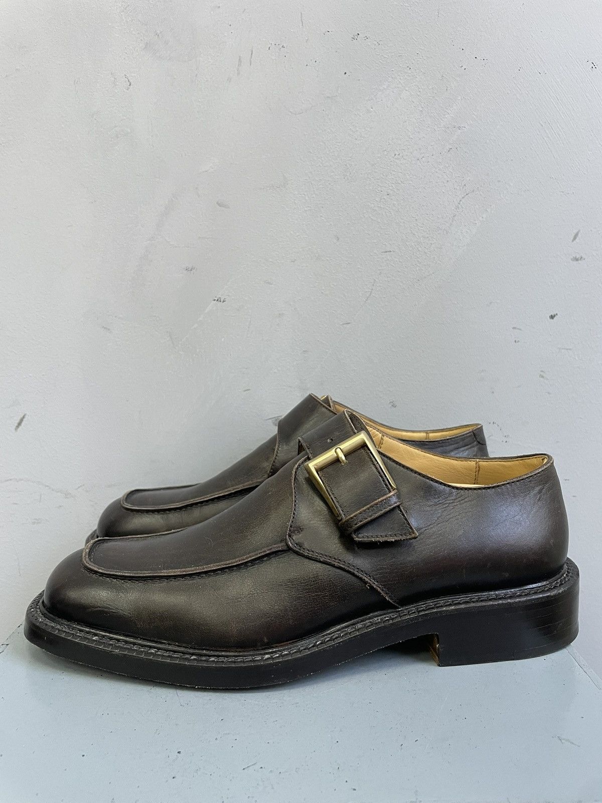 Other intage Hand Made leather loafers brogue shoes England style Size US 8 / EU 41 - 2 Thumbnail