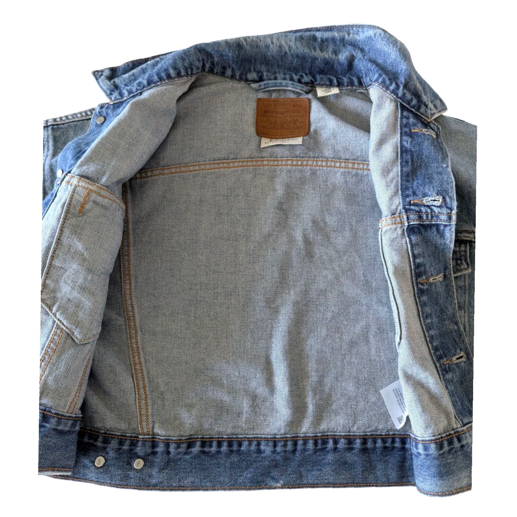 Levi's Levi’s Premium Trucker Jacket S Small Blue Women Denim 100% Cotton Cropped Classic Blue Vintage? Size S / US 4 / IT 40 - 4 Thumbnail