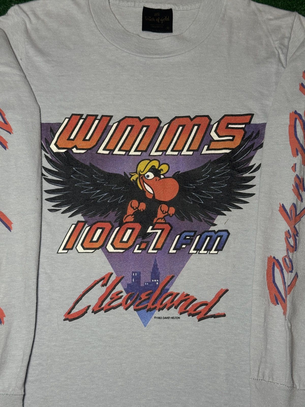 Vintage Vtg 80s WMMS Cleveland Rock And Roll Radio Buzzard T Shirt Size US XS / EU 42 / 0 - 2 Thumbnail