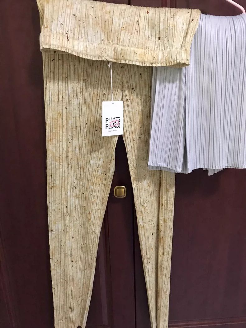 Issey Miyake Issey Miyake size:1 Marble women's trousers Size 26" / US 2 / IT 38 - 1 Thumbnail