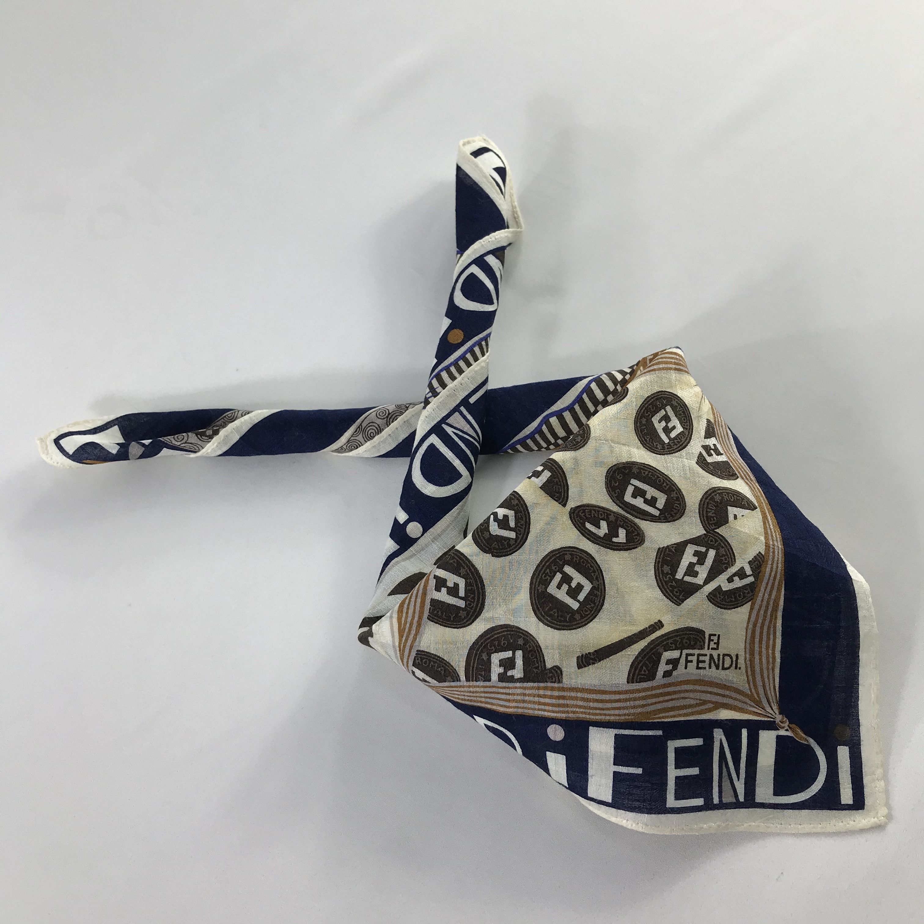 Vintage Vintage Fendi Bandana / Handkerchief / Neckerchief - S734 Size ONE SIZE - 4 Thumbnail
