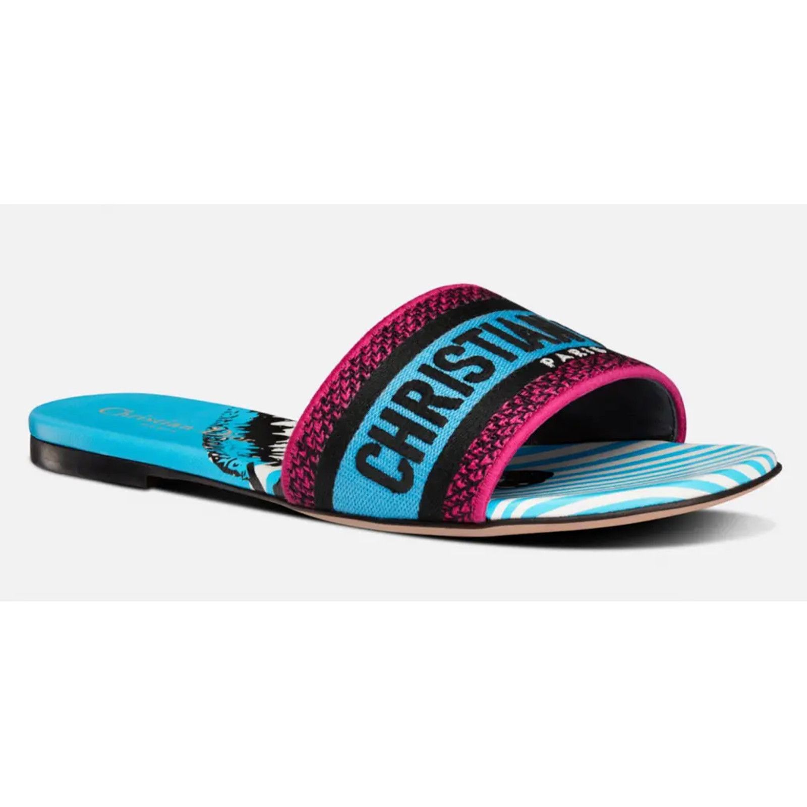 Dior Christian Dior Dway D Jungle Blue Black Embroidered Size US 6 / IT 36 - 5 Thumbnail