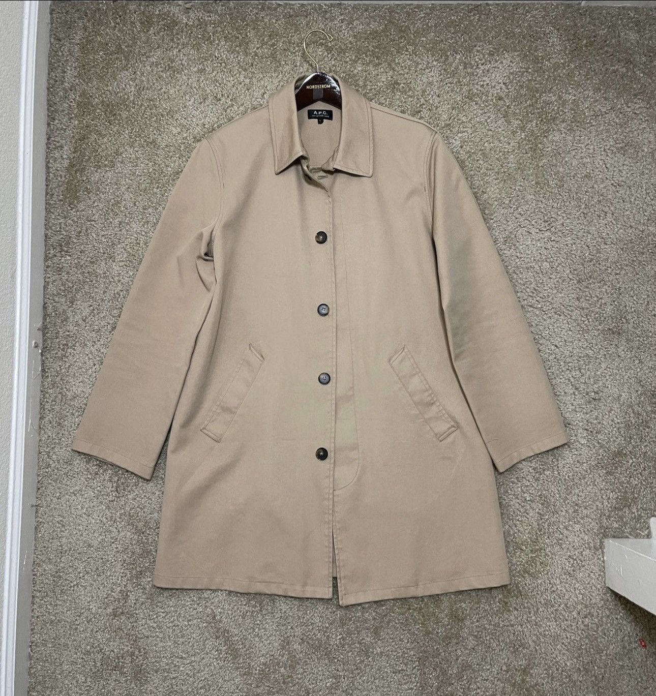 A.P.C. a.p.c mac coat beige Size US L / EU 52-54 / 3 - 1 Thumbnail