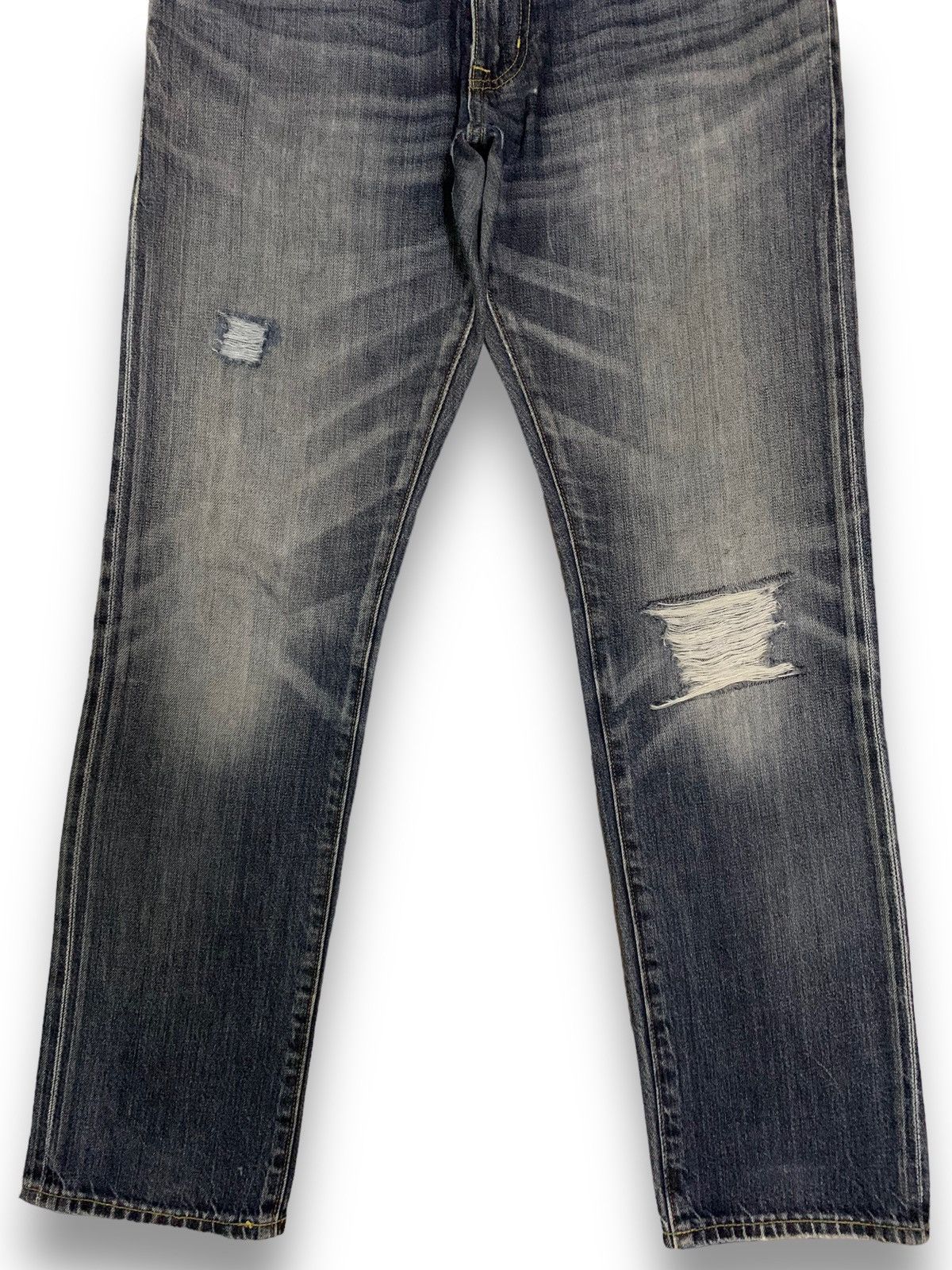 Gap Vintage Gap 1969 Whiskers Washed Distressed Grunge Jeans Size US 32 / EU 48 - 9 Thumbnail