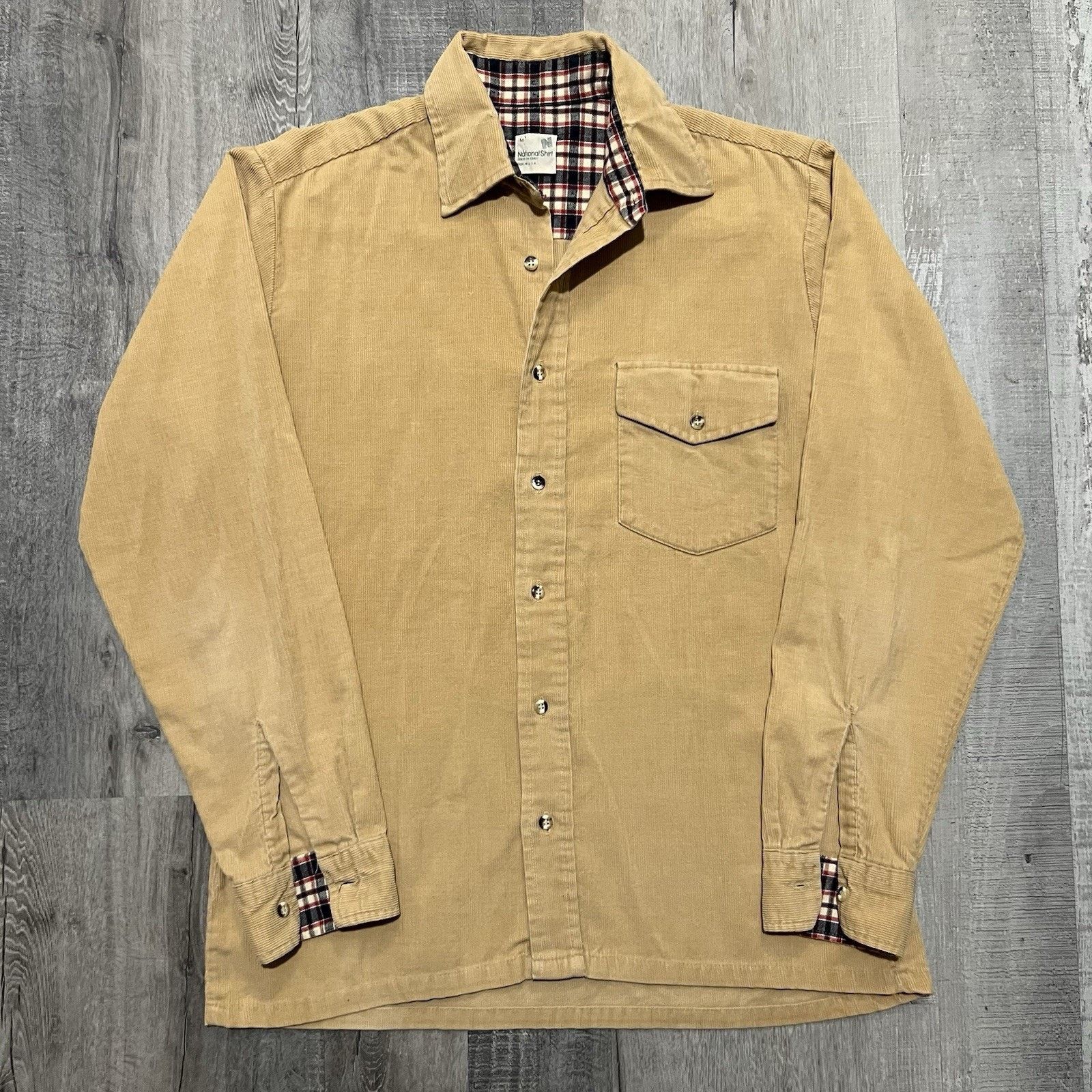 Vintage VTG 70s Coast To Coast National Shirt Corduroy Button Shirt Size US M / EU 48-50 / 2 - 1 Thumbnail