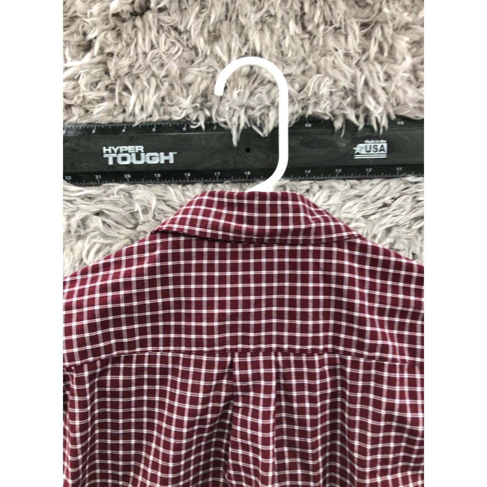 Dockers DOCKERS Shirt Mens Red Check Long Sleeve Button-Down Collar M Size US M / EU 48-50 / 2 - 8 Thumbnail