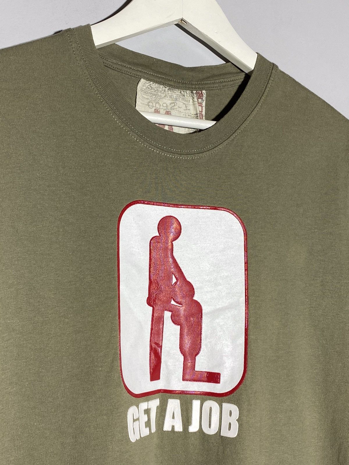 Vintage Vintage y2k Get a job hype streetwear adult crazy humor tee Size US M / EU 48-50 / 2 - 3 Thumbnail