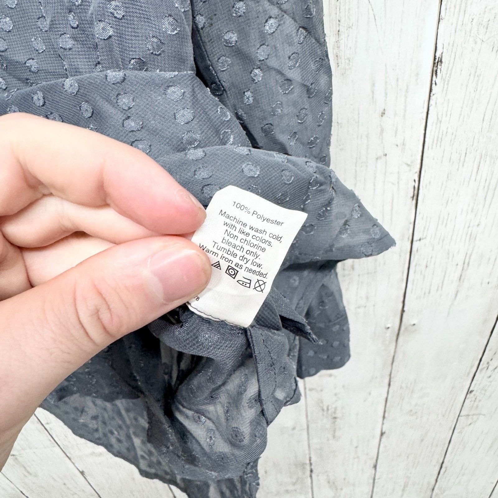 Madewell Madewell Top Sz XS Polka Dot Sheer Long Sleeve Button Blouse Size XS / US 0-2 / IT 36-38 - 5 Thumbnail