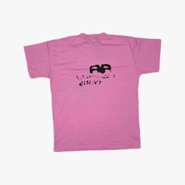 Balenciaga Hand Drawn BB Logo Pink T-Shirt 0079-2507