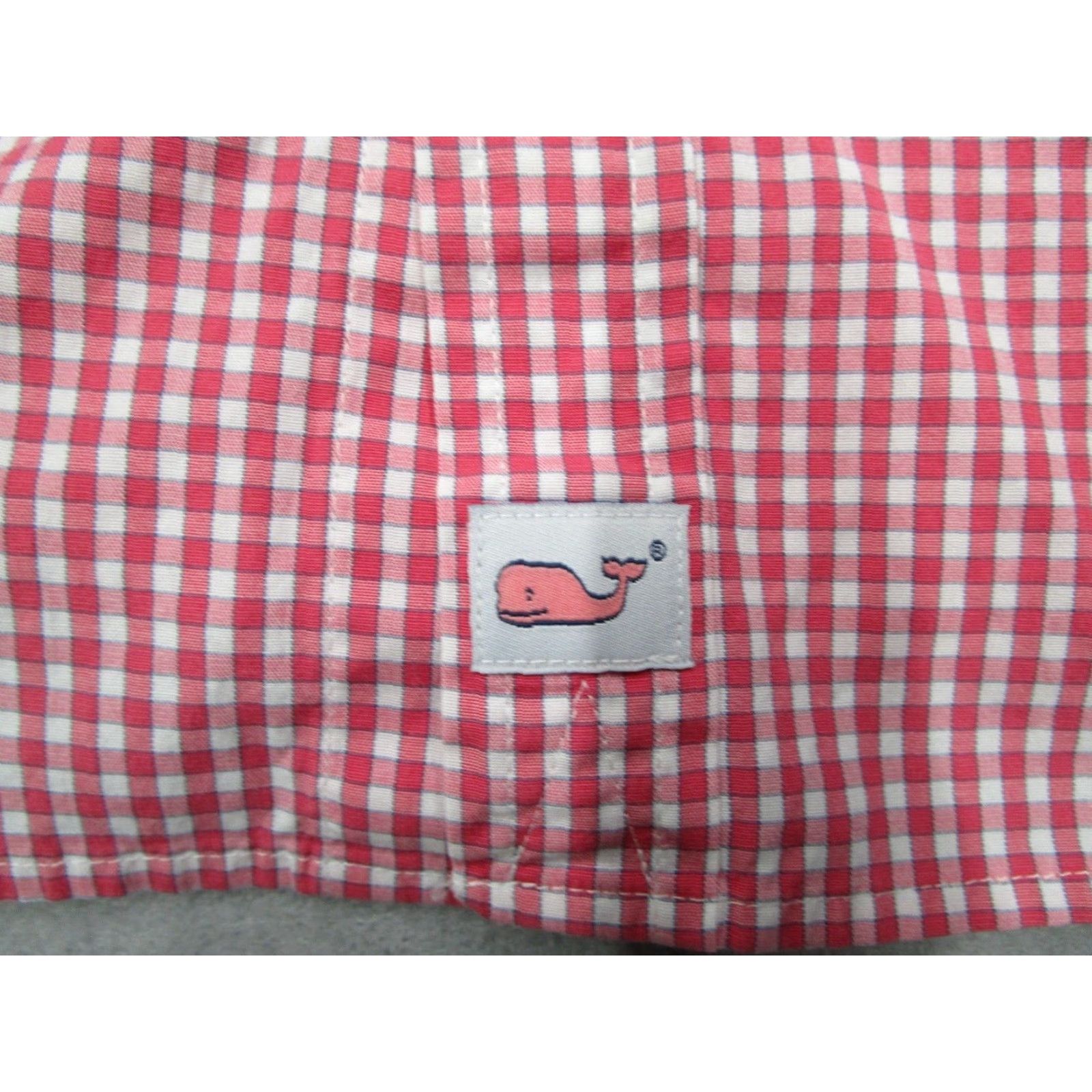Vineyard Vines VINTAGE Vineyard Vines Murray Shirt Men Large Slim Fit Pink Check Button Up Casual Whale Logo Size US L / EU 52-54 / 3 - 4 Thumbnail