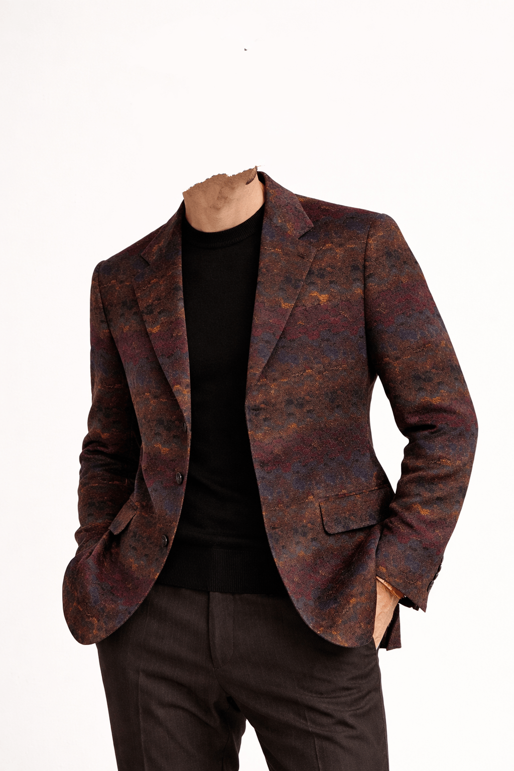 Missoni Vintage Missoni Uomo Printed Blazer Coat Size US M / EU 48-50 / 2 - 13 Thumbnail