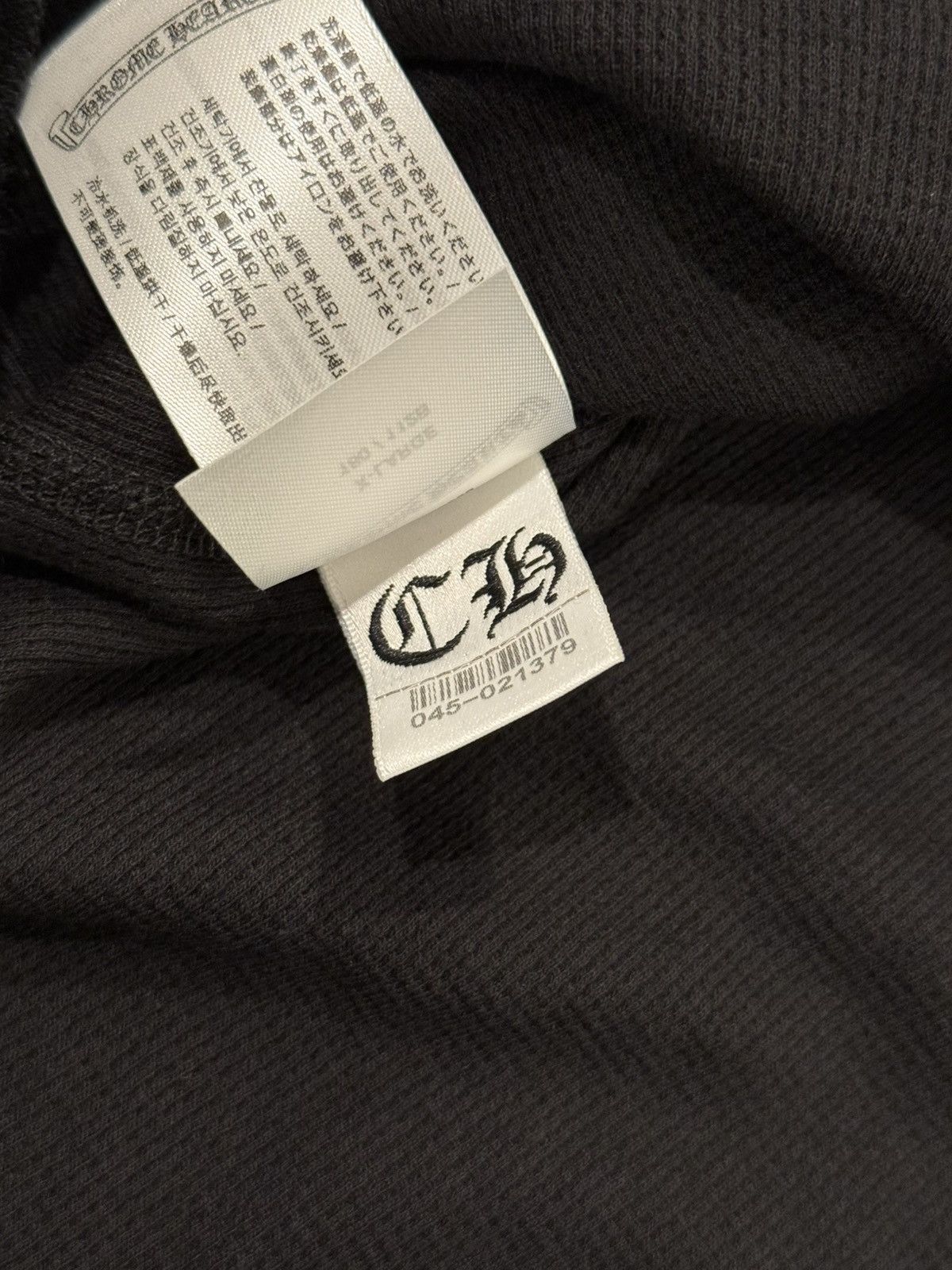 Chrome Hearts Classic Scroll Logo Thermal Long Sleeve Tee Size US XL / EU 56 / 4 - 6 Thumbnail