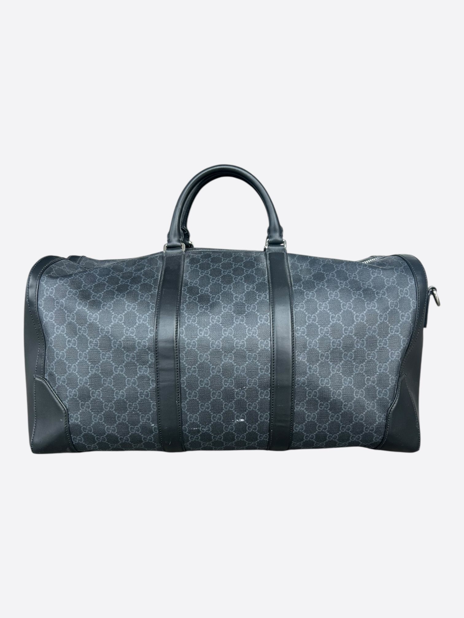 Gucci Gucci Black GG Monogram Large Duffel Bag Size ONE SIZE - 3 Thumbnail
