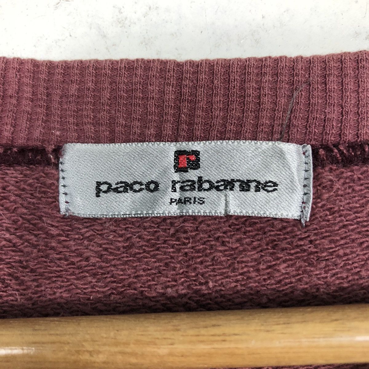 Japanese Brand × Vintage 📌Vintage Sweatshirt Paco Rabanne Big Logo Issey Miyake Size US M / EU 48-50 / 2 - 14 Thumbnail