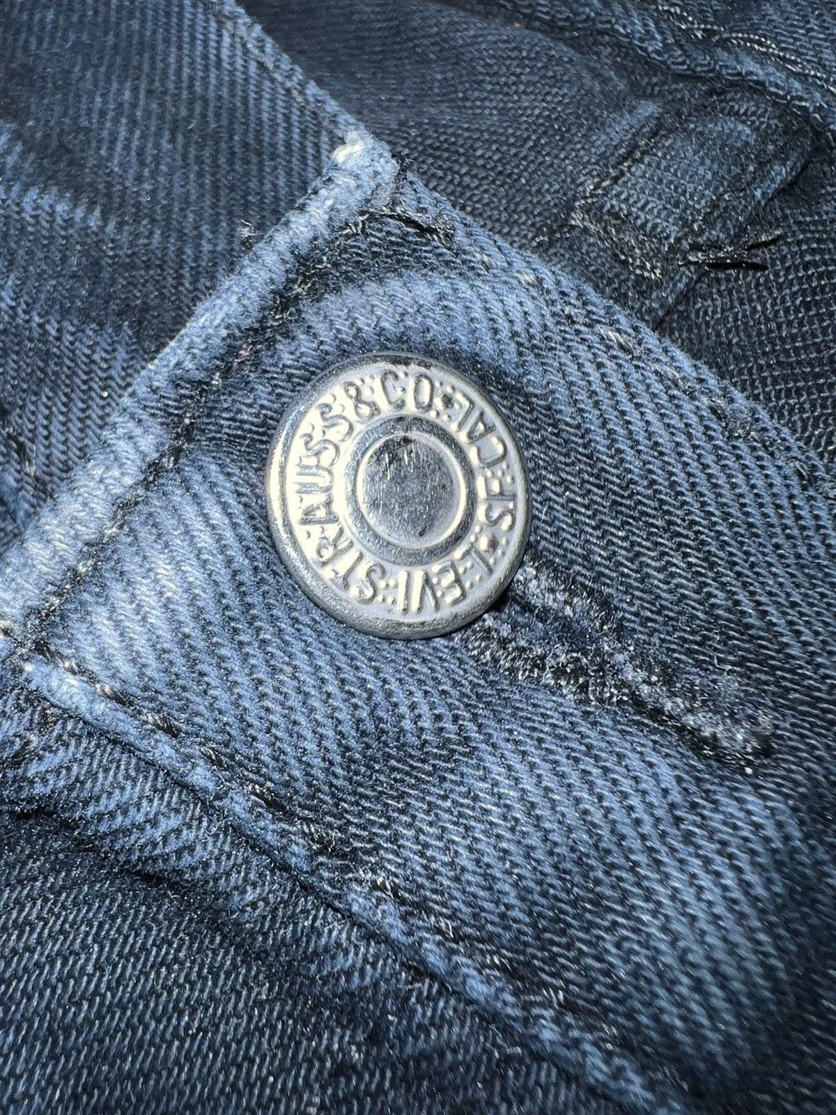 Levi's Vintage Clothing × Vintage Vintage Levis Strauss 501 black denim jeans 👖 Size US 32 / EU 48 - 13 Thumbnail