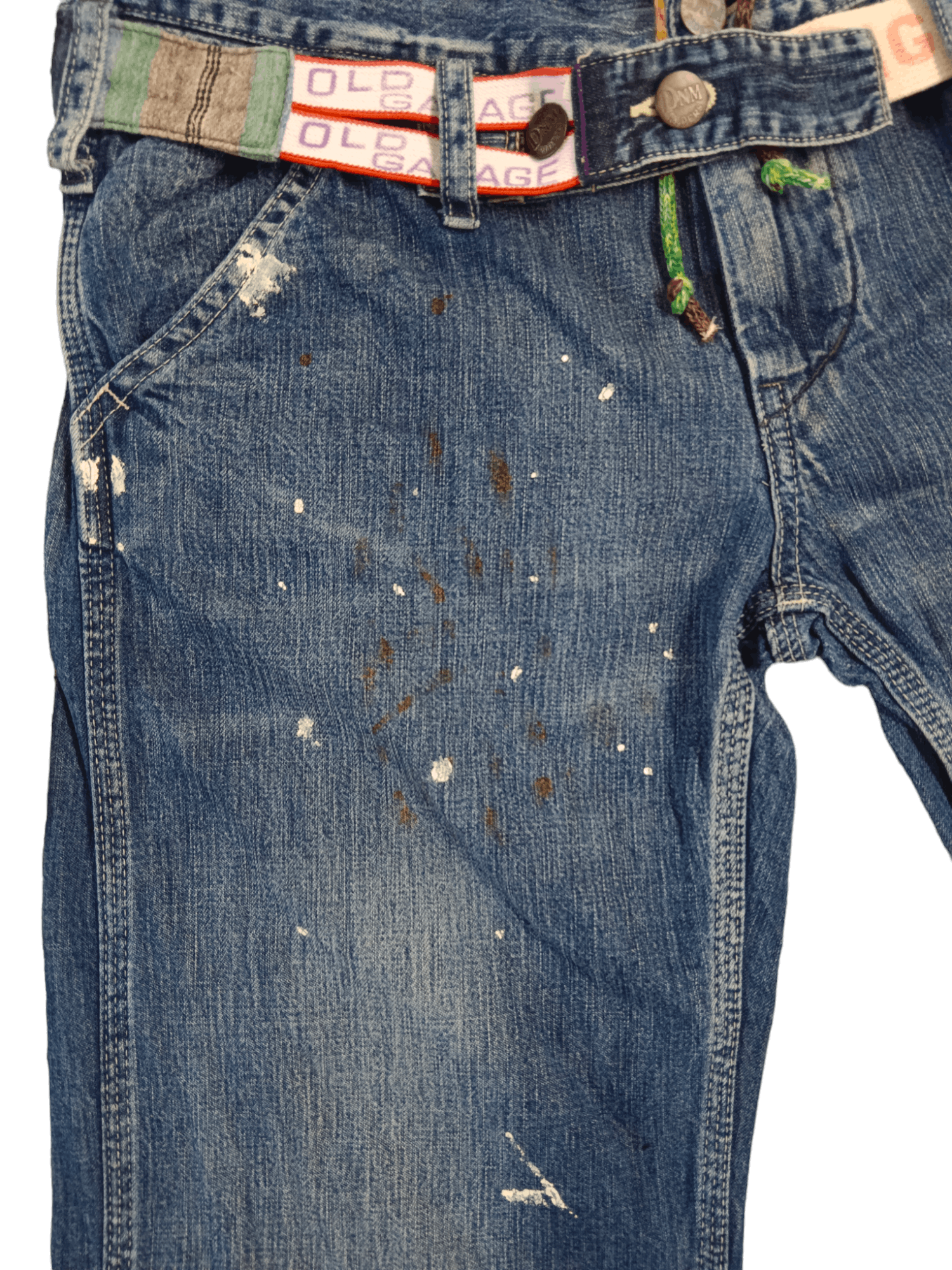 Japanese Brand DNM Riders Seditionaries Splash Rusty Low Rise Jeans Size 30" / US 8 / IT 44 - 10 Thumbnail