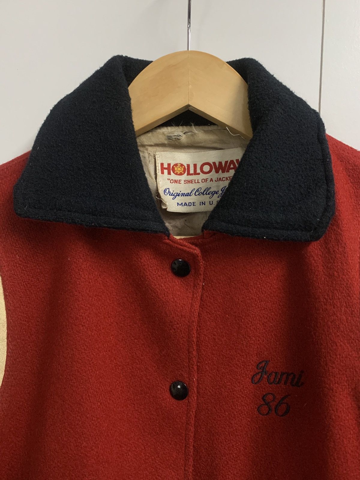 Holloway Vintage 70s-80s Letterman Varsity Jacket Size US M / EU 48-50 / 2 - 3 Thumbnail