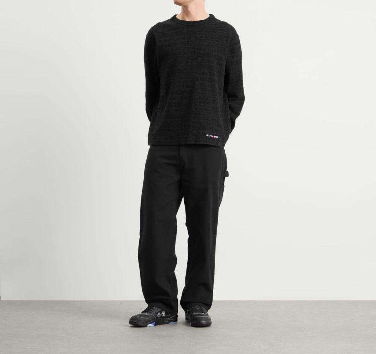 Awake NY × Jordan Brand AWAKE NY X JORDAN THERMAL L/S CREW "BORO" BLACK Waffle Knit Size US XL / EU 56 / 4 - 4 Thumbnail