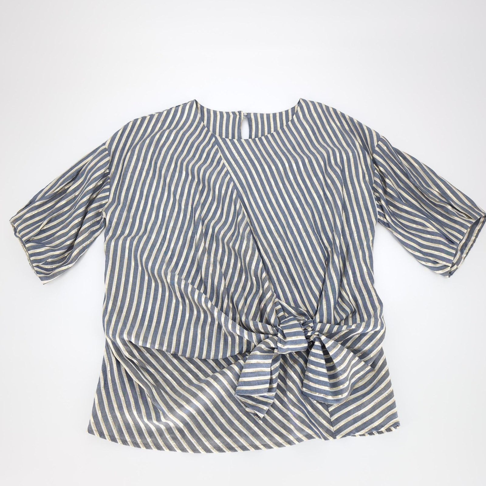 Eva Franco Anthropologie Eva Franco SAMPLE PIECE Marin Striped Top Sz 6 Size M / US 6-8 / IT 42-44 - 13 Thumbnail