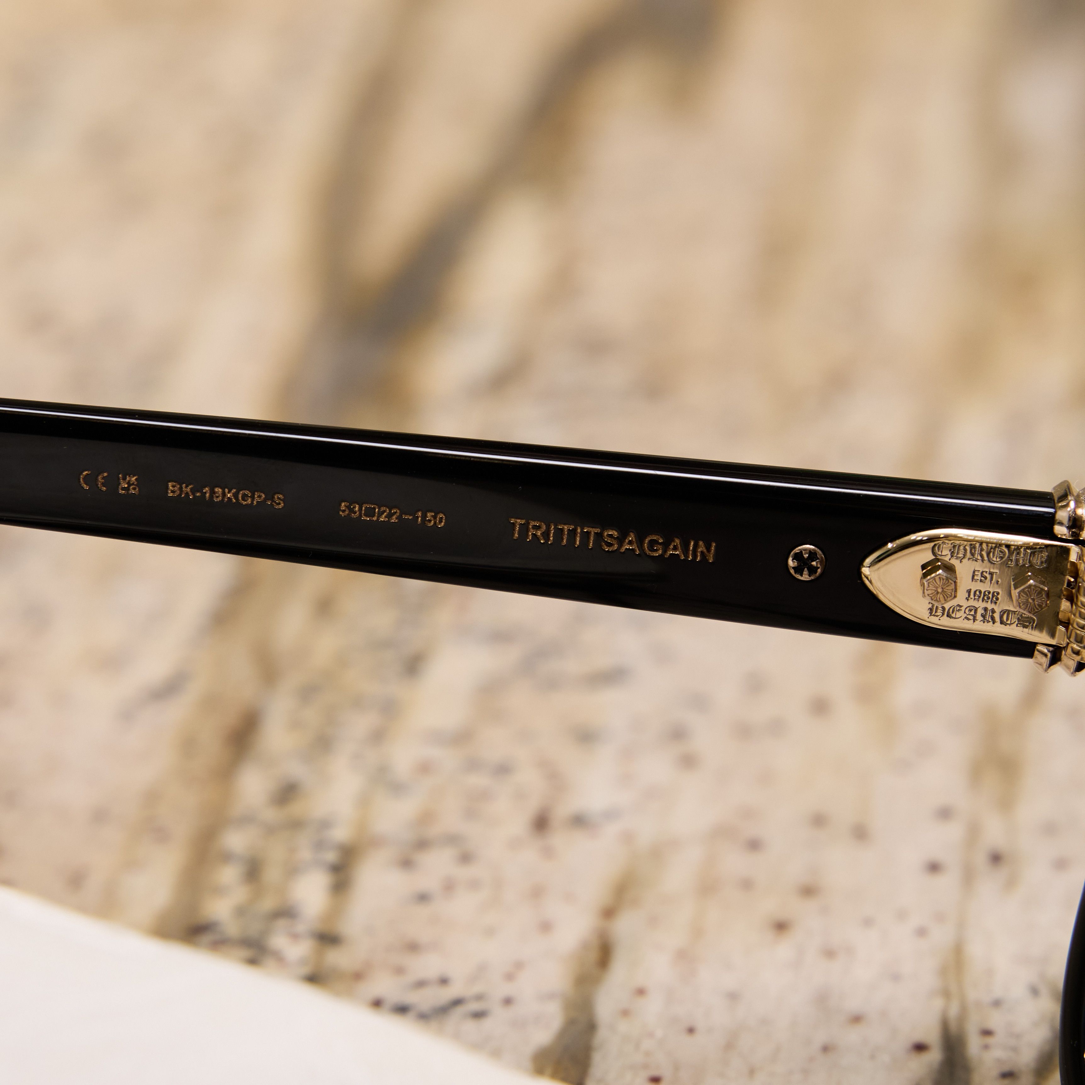 Chrome Hearts CHROME HEARTS TRITITSAGAIN BLACK/18KGP-SUN Size ONE SIZE - 7 Thumbnail