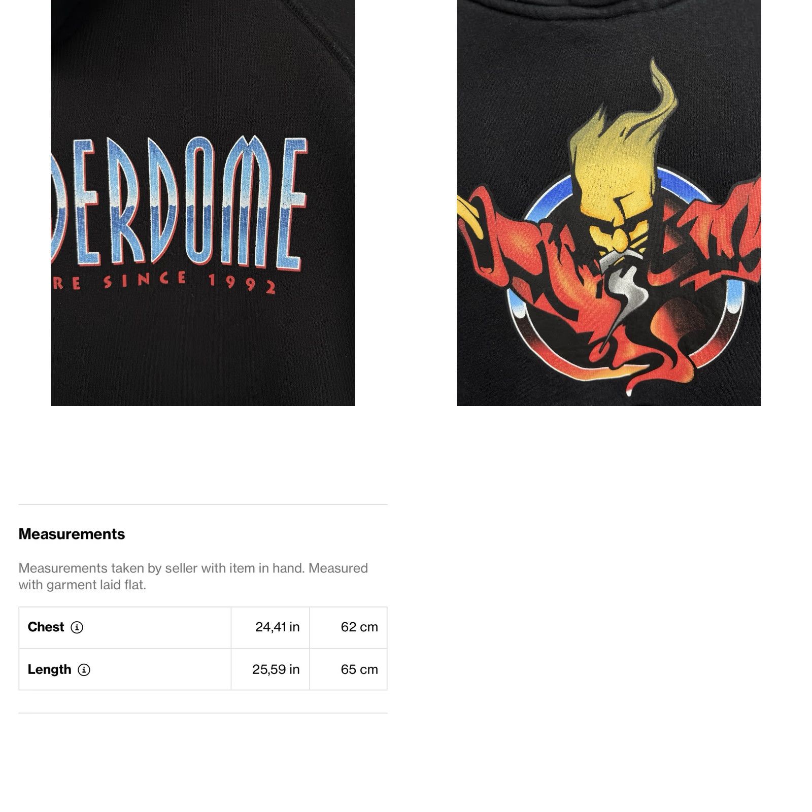 Vintage VINTAGE Thunderdome Hoodie M Black 1992 Gabber Techno Y2K Size US M / EU 48-50 / 2 - 9 Thumbnail