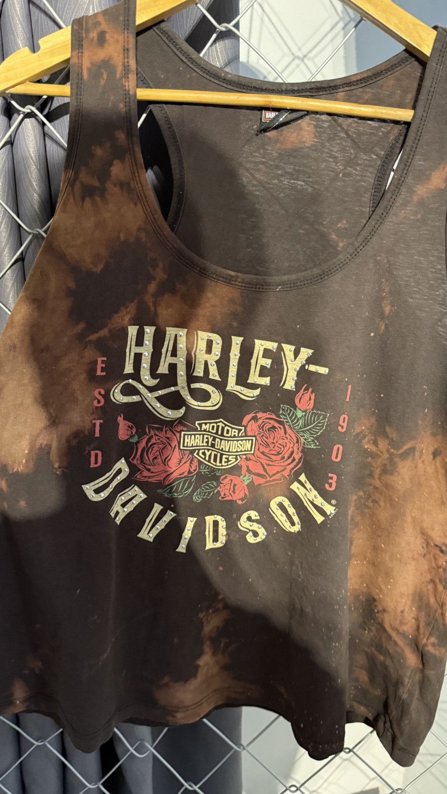 Harley Davidson HARLEY DAVIDSON SPARKLES BEADS SINGLET TER Size US XXL / EU 58 / 5 - 5 Thumbnail