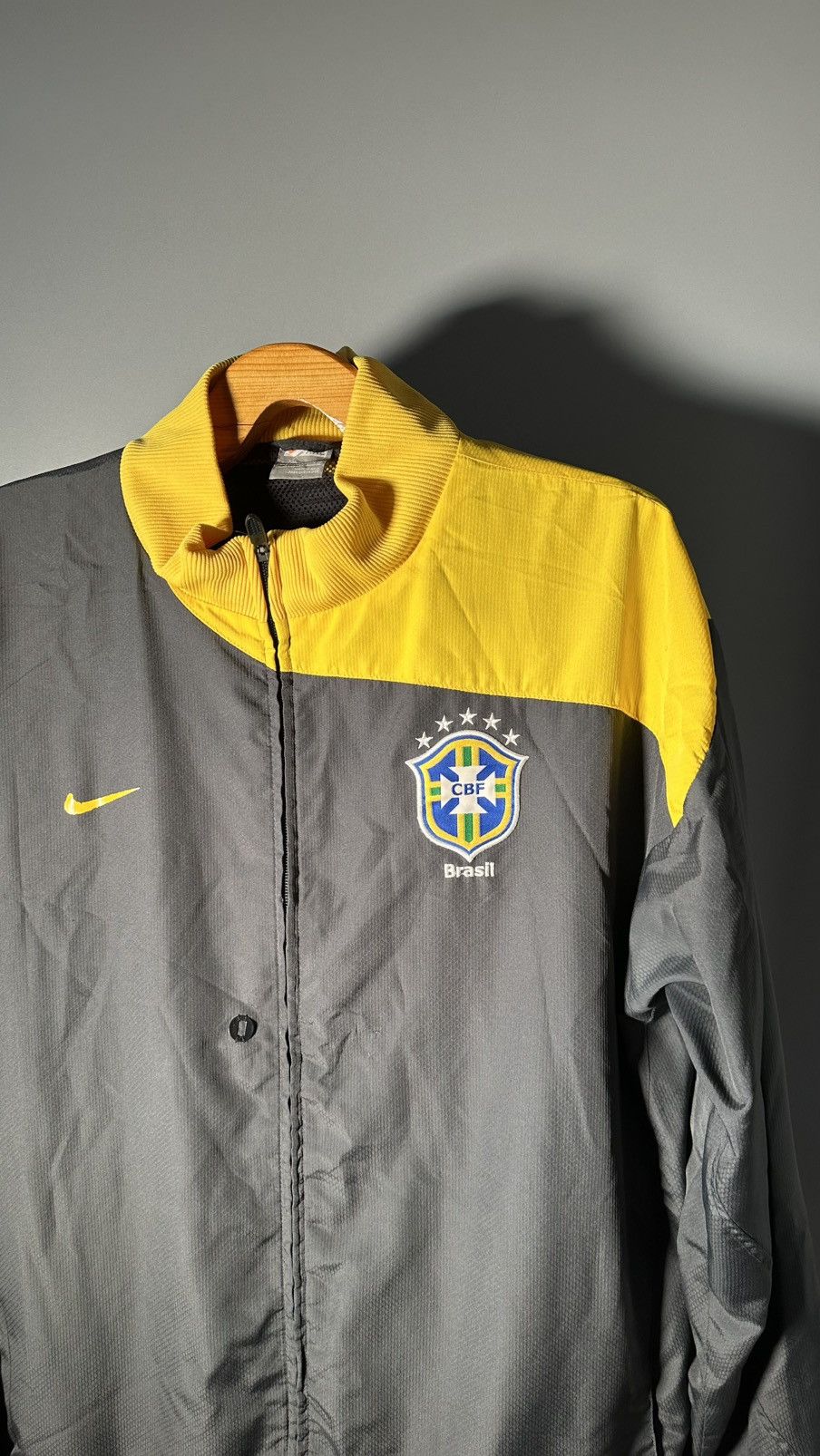 MLB RARE BRAZIL NATIONAL TEAM TRAINING FOOTBALL JACKET NIKE Size US XXL / EU 58 / 5 - 4 Thumbnail