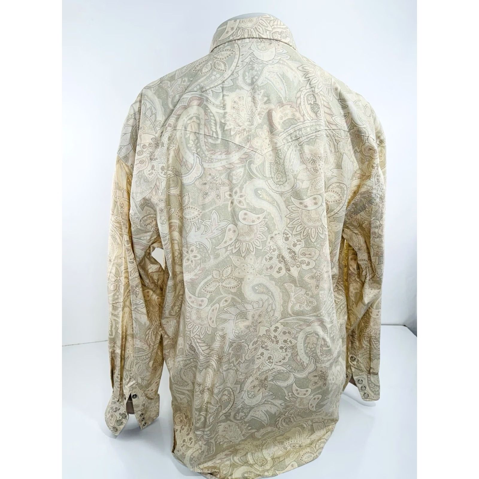 Stetson STETSON Paisley Pearl Snap Western Mens XL Shirt Size US XL / EU 56 / 4 - 2 Thumbnail