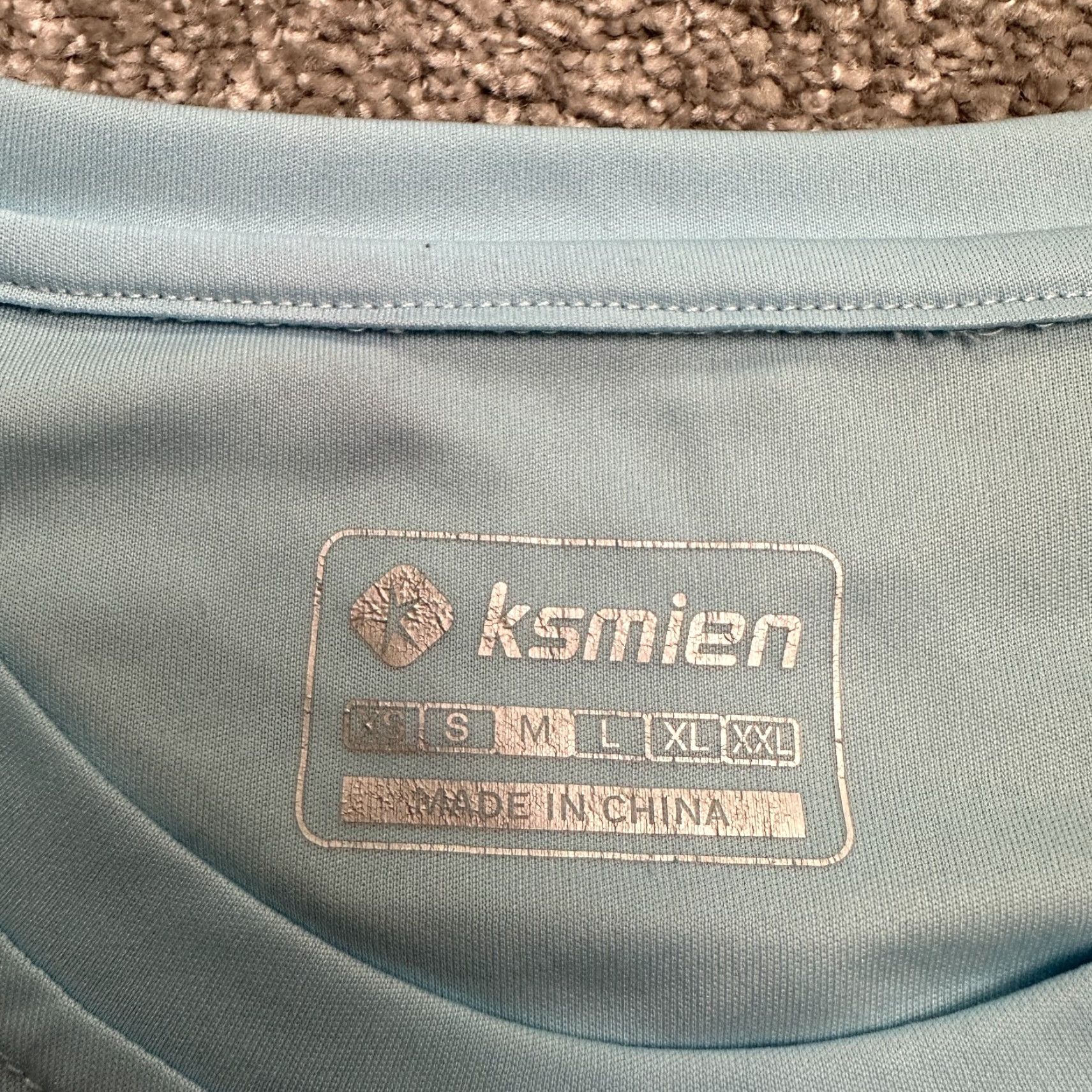 Vintage Ksmien Activewear Women's Long Sleeve Top M Pastel Blue Crew Neck with Thumbholes for Running, Yoga, Gym Size M / US 6-8 / IT 42-44 - 7 Thumbnail