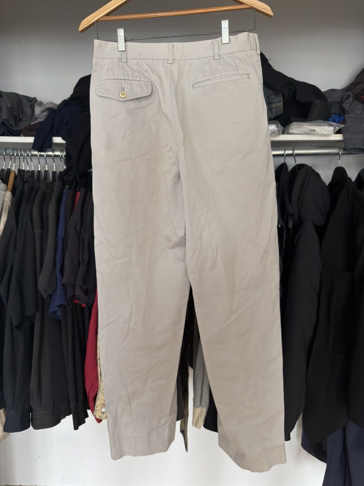 Comme des Garcons Homme white/grey/beige 1992 comme des garcons homme pleated pants Size US 29 - 4 Thumbnail