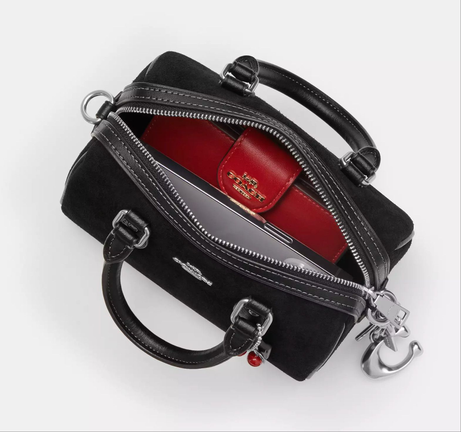 Coach NWT Coach Mini Rowan Crossbody Bag With Cherry Charm CDC93 Size ONE SIZE - 12 Thumbnail
