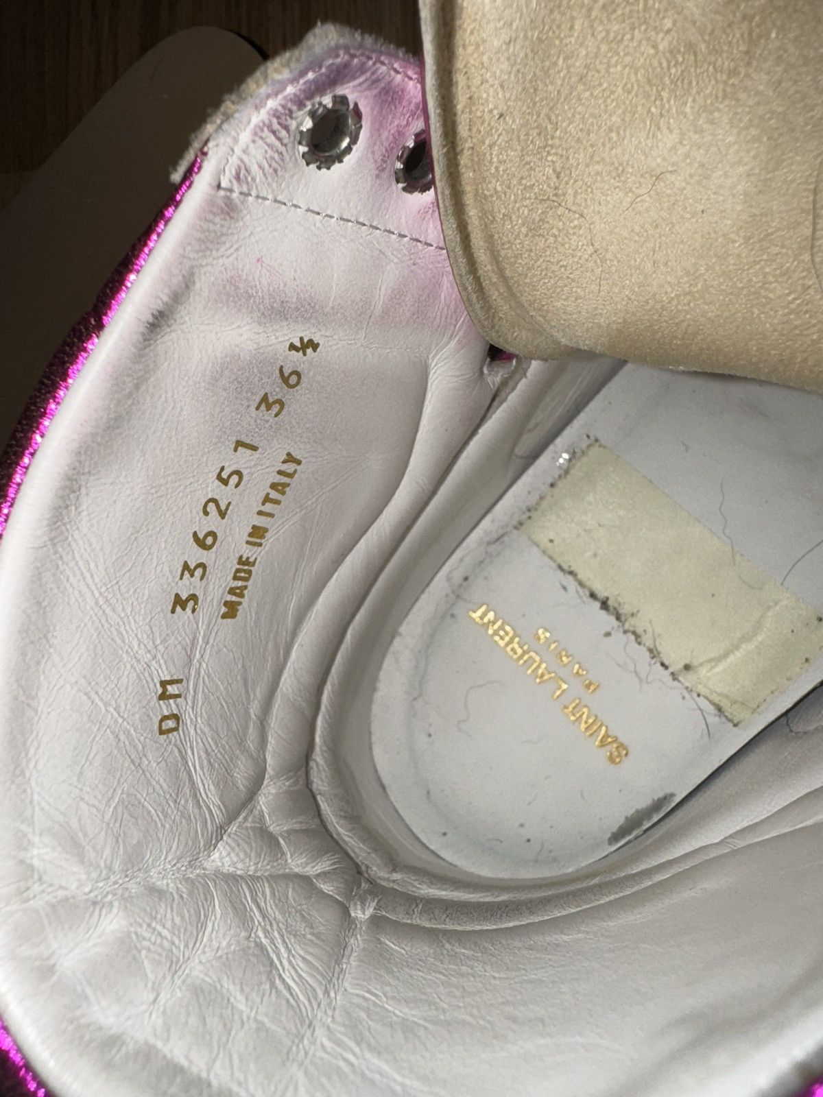 Saint Laurent Paris Saint Laurent paris SL-01 pink hi-top Size US 6.5 / IT 36.5 - 8 Thumbnail