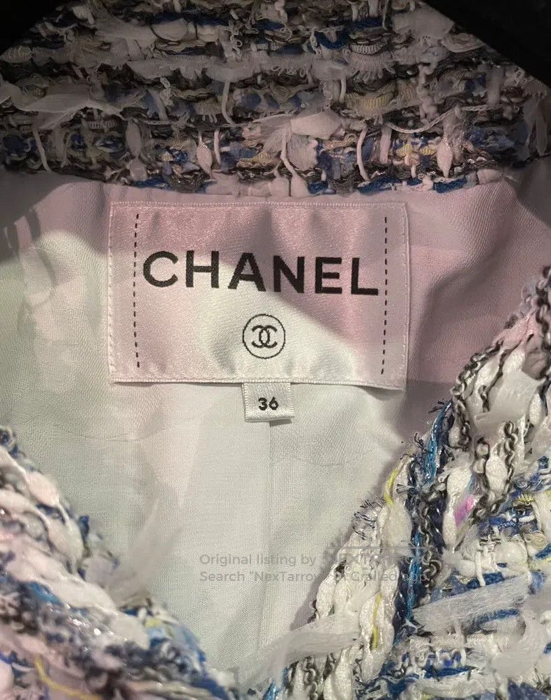 Chanel Chanel Waterfall Series Tassel Blue Coat Size XS / US 0-2 / IT 36-38 - 5 Thumbnail