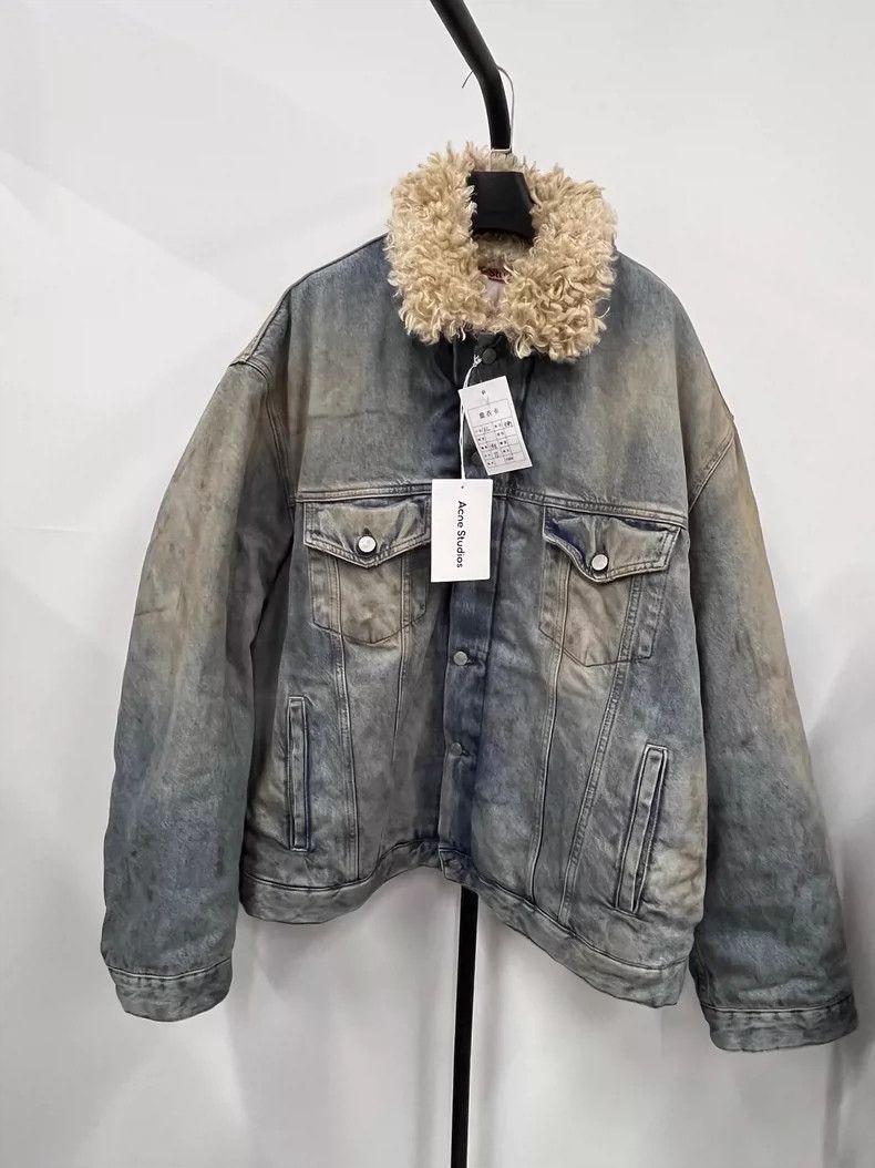 Acne Studios Acne Studios FW24 Washed Casual Button Long Sleeve Denim Ja Size US XL / EU 56 / 4 - 1 Thumbnail