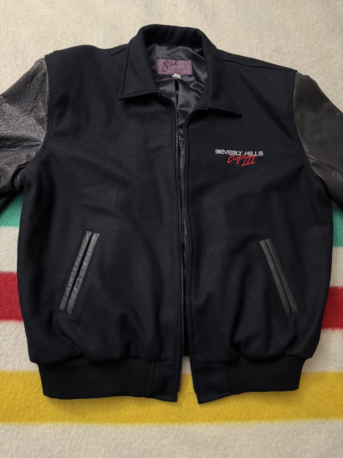 Vintage 90s 1994 Beverly Hills Cop 3 Eddie Murphy Varsity Jacket 2X Size US XXL / EU 58 / 5 - 3 Thumbnail