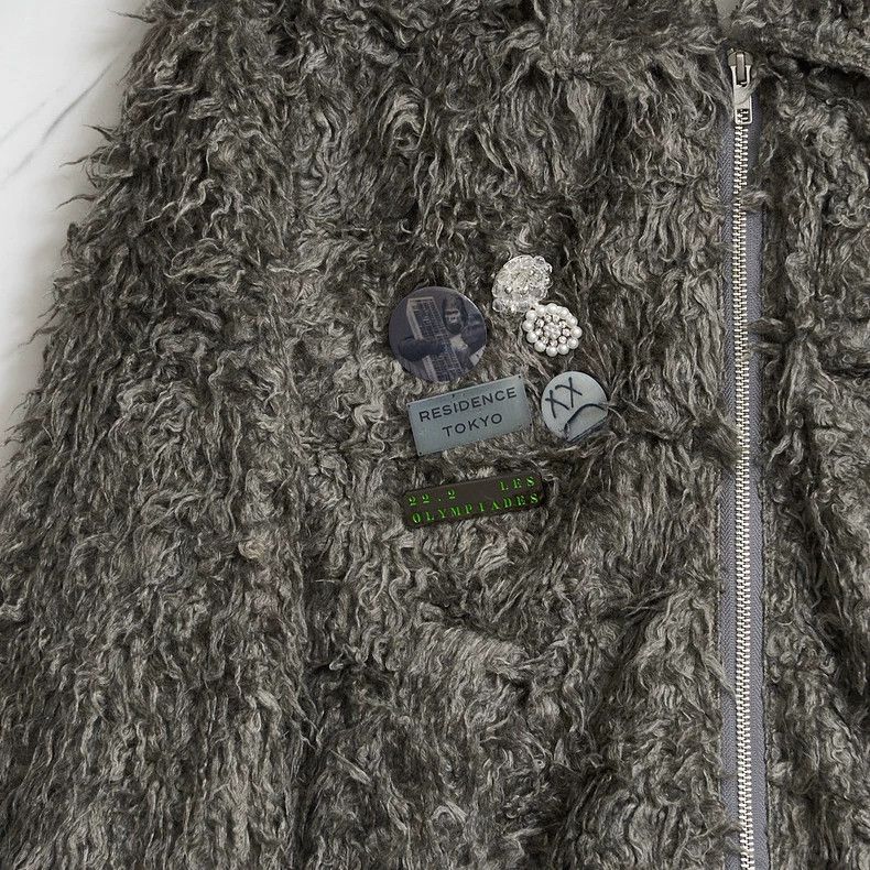 Song For The Mute Song For The Mute Unisex Rhinestone Badge Fleece Jacket Size US M / EU 48-50 / 2 - 2 Thumbnail