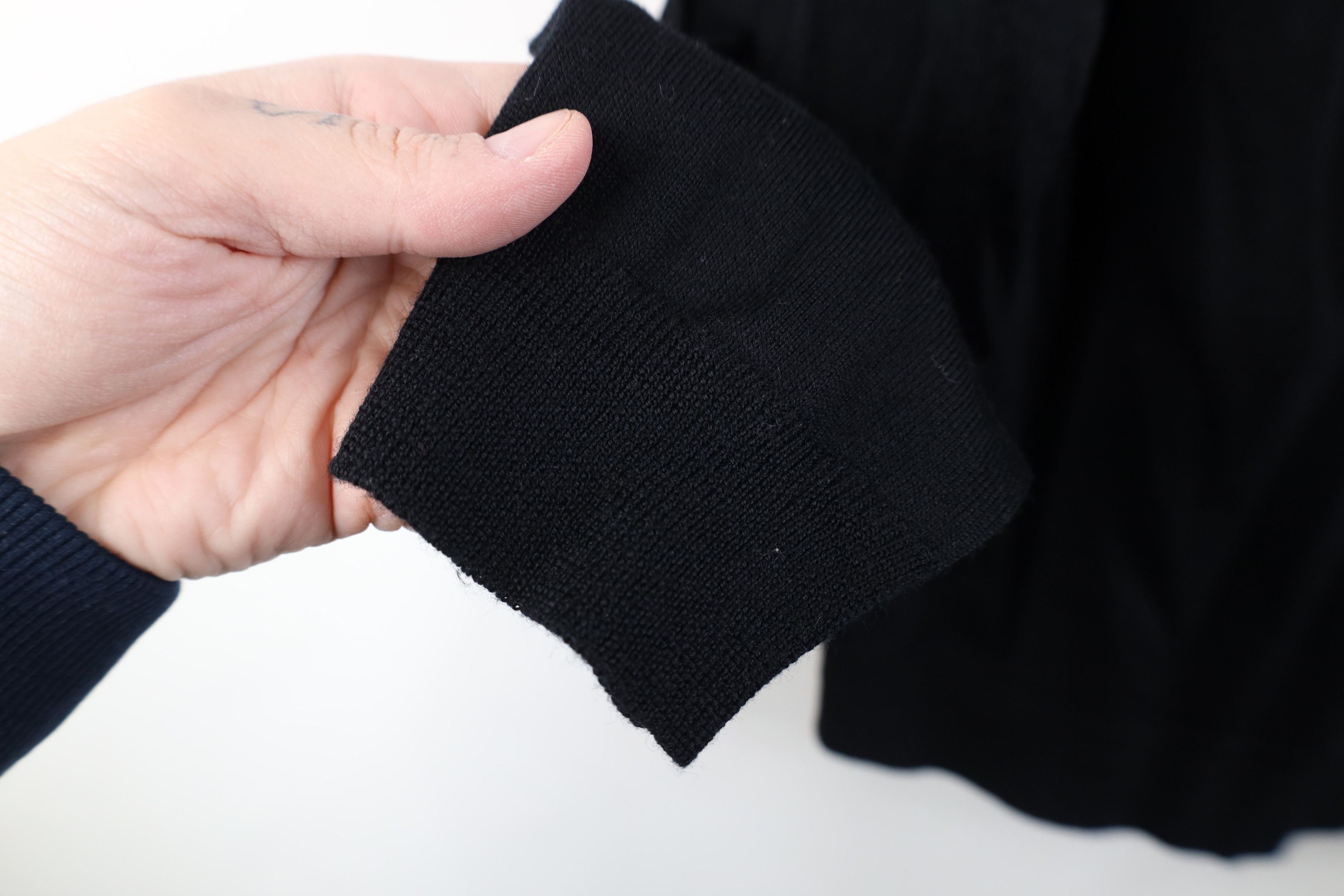 J.Crew J Crew Blank Lightweight Wool Knit Crewneck Sweater Black Size L / US 10 / IT 46 - 8 Thumbnail