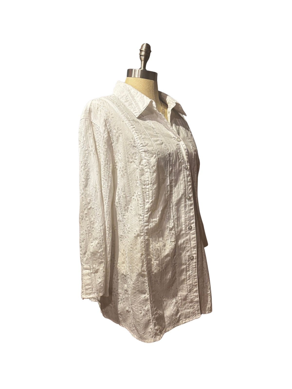 Other Women’s white embroidered Shirt.wt2525 Size XXL / US 16-18 / IT 52-54 - 10 Thumbnail