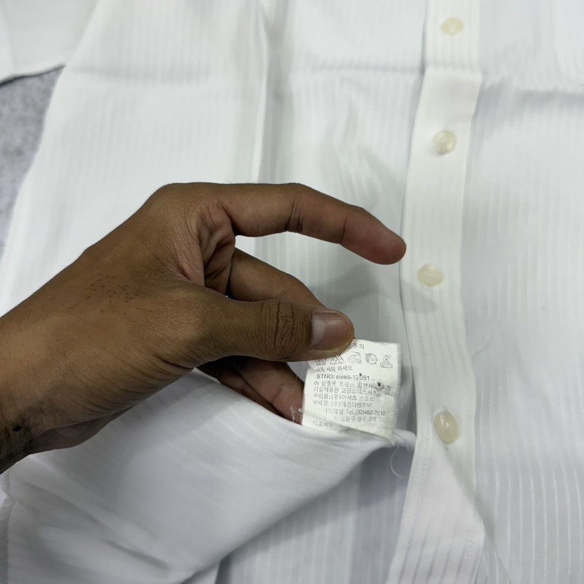 Balenciaga Balenciaga stripe white shirt Size US L / EU 52-54 / 3 - 7 Thumbnail