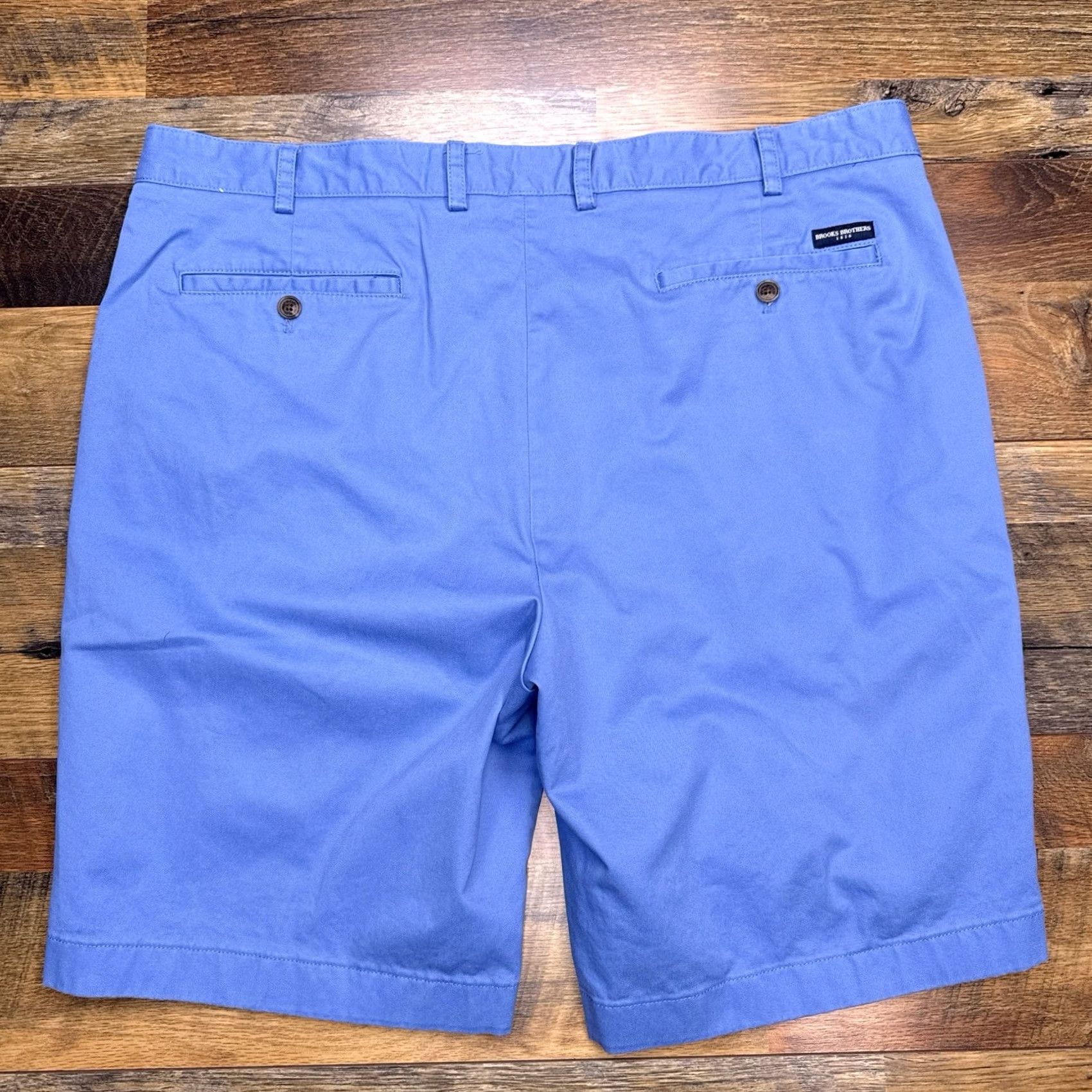 Brooks Brothers Brooks Brothers Chino Shorts Mens 40 Blue Mid Rise Stretch Twill 40 Regular Sl at Front Pocket Womens/Mens Size US 40 / EU 56 - 2 Thumbnail