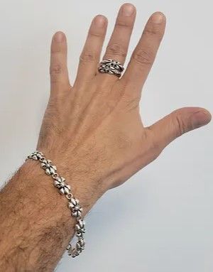 Other Fleur de Lys Floral Bracelet (925 Silver) Size ONE SIZE - 2 Thumbnail