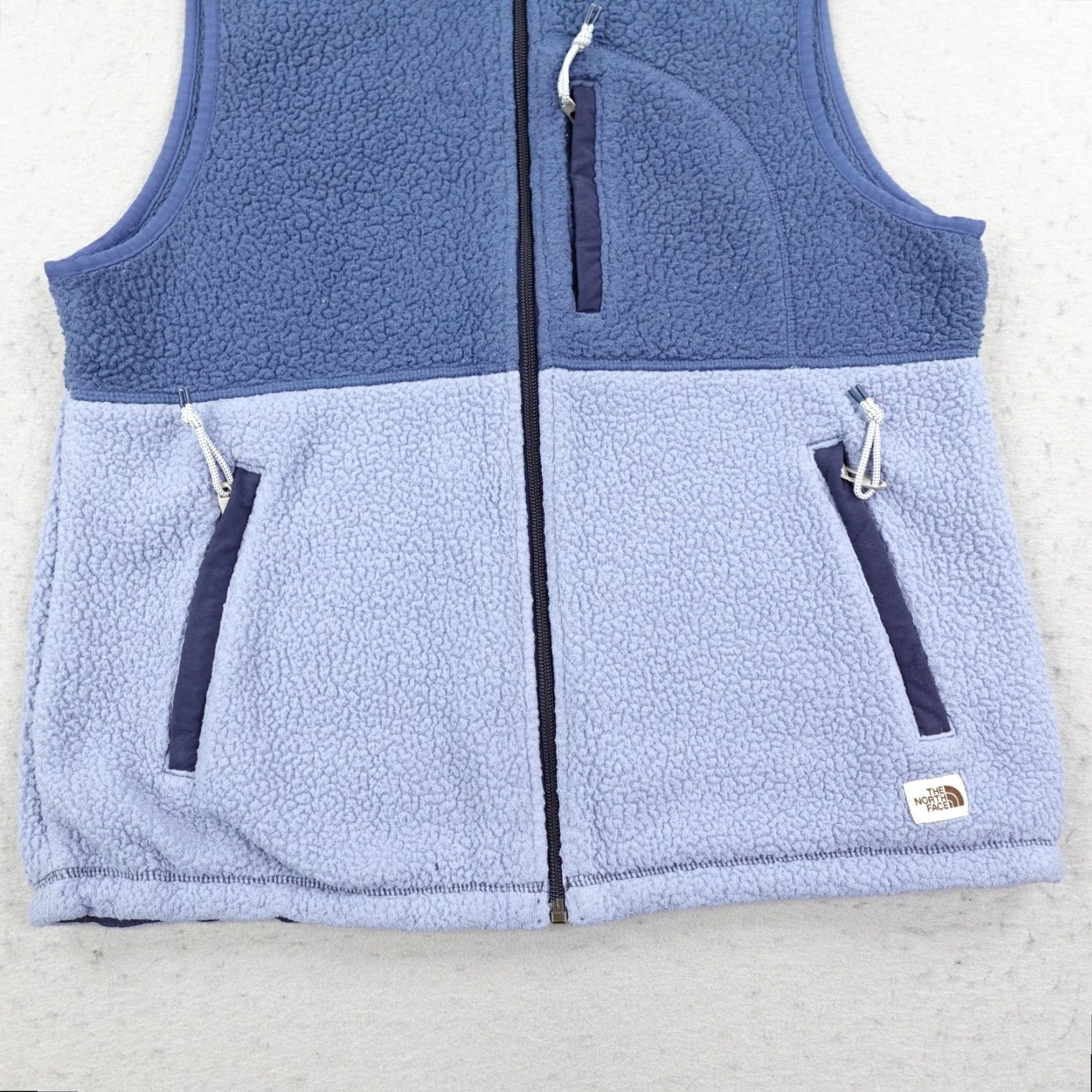 The North Face North Face Vest Womens Medium Blue Fleece Cragmont Full Zip Two Tone Sweater Size M / US 6-8 / IT 42-44 - 3 Thumbnail
