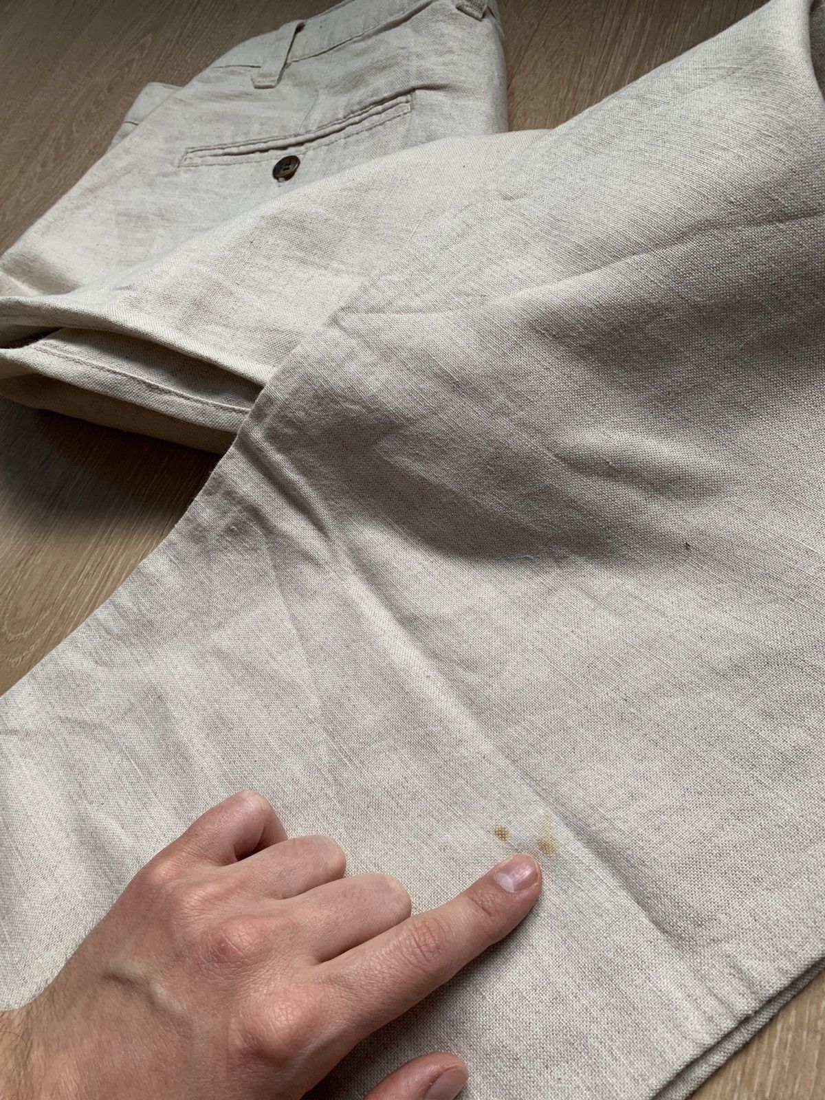 Japanese Brand × Polo Ralph Lauren × Vintage Vintage Polo Ralph Lauren Linen Pants Size US 34 / EU 50 - 7 Thumbnail