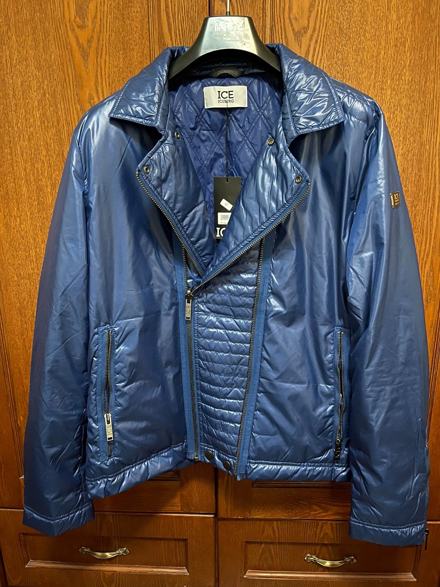 Iceberg iceberg blue double-faced down jacket 54 Size US L / EU 52-54 / 3 - 1 Thumbnail