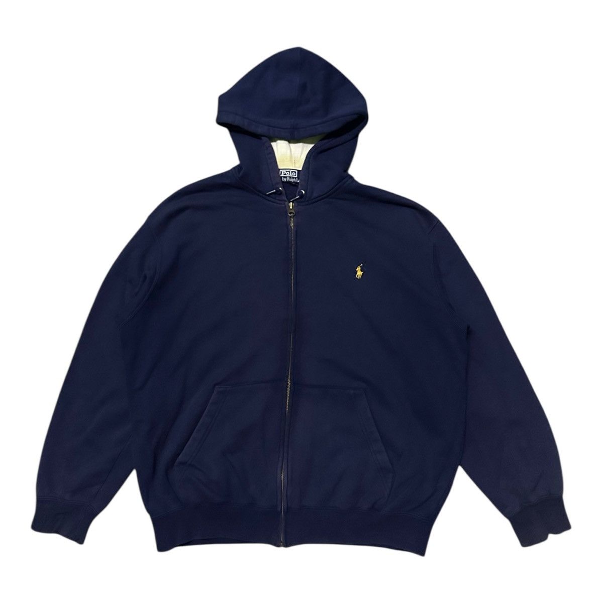 Polo Ralph Lauren Vintage Polo ralph laurent yellow pony logo zipper hoodie Size US XL / EU 56 / 4 - 2 Thumbnail