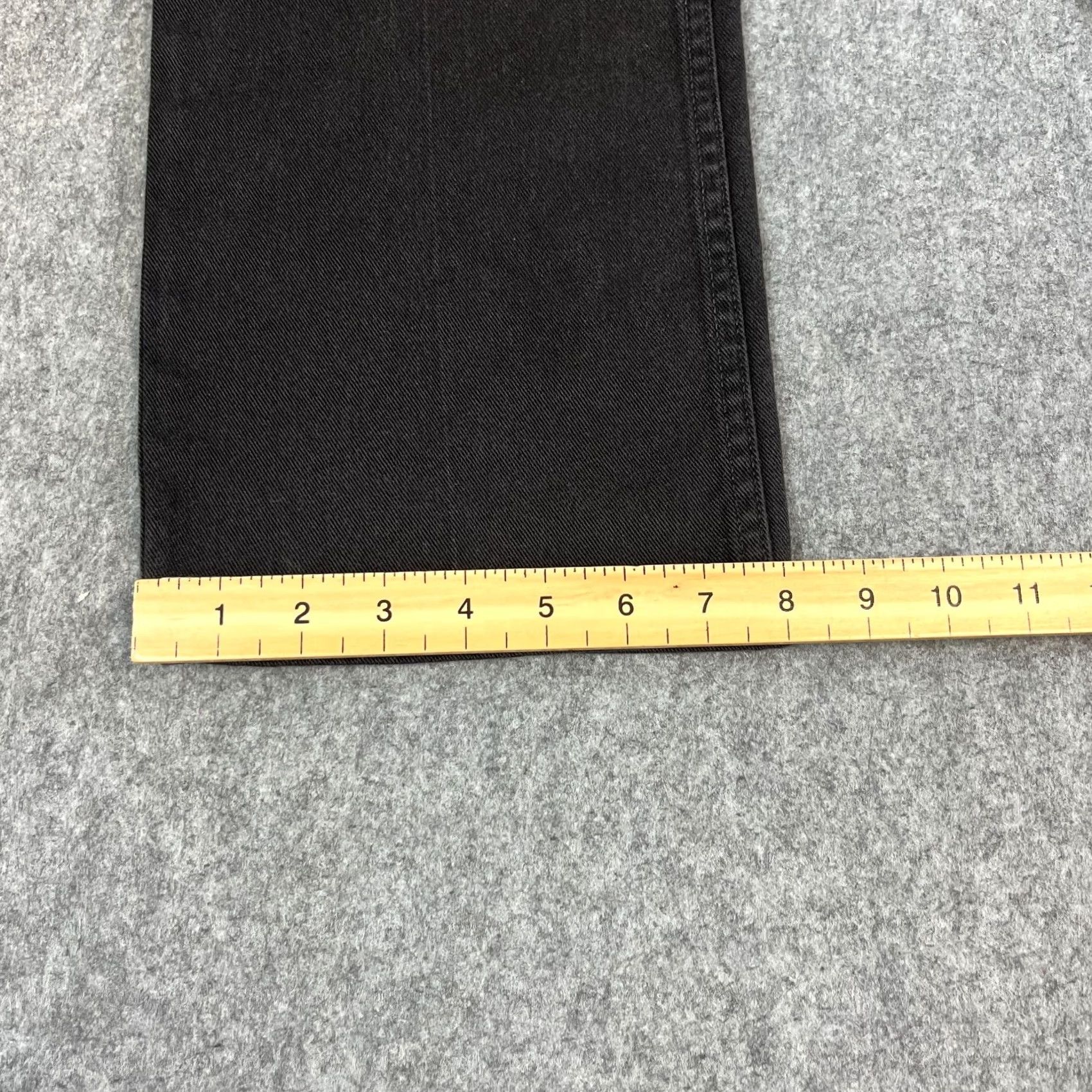 Levi's VINTAGE Levi's Sta-Prest Mens Jeans Relaxed Baggy Straight 29 34 Dark Black 90s Mens Size US 29 - 3 Thumbnail