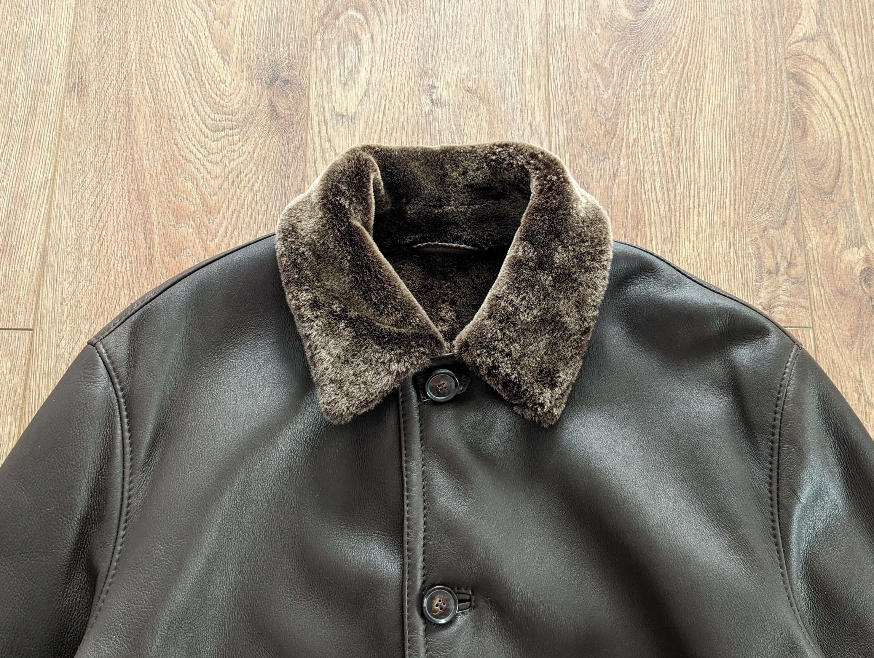 Hugo Boss HUGO BOSS Spanish Merino Lamb Brown Shearling Luxury Brand Size US L / EU 52-54 / 3 - 4 Thumbnail