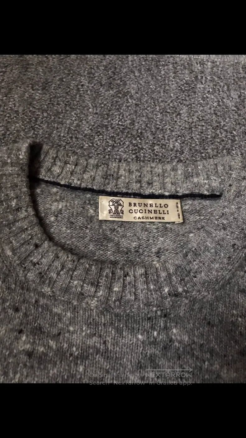 Brunello Cucinelli Brunello Cucinelli Cashmere Sweater, Cashmere and Wool Mat Size US M / EU 48-50 / 2 - 5 Thumbnail