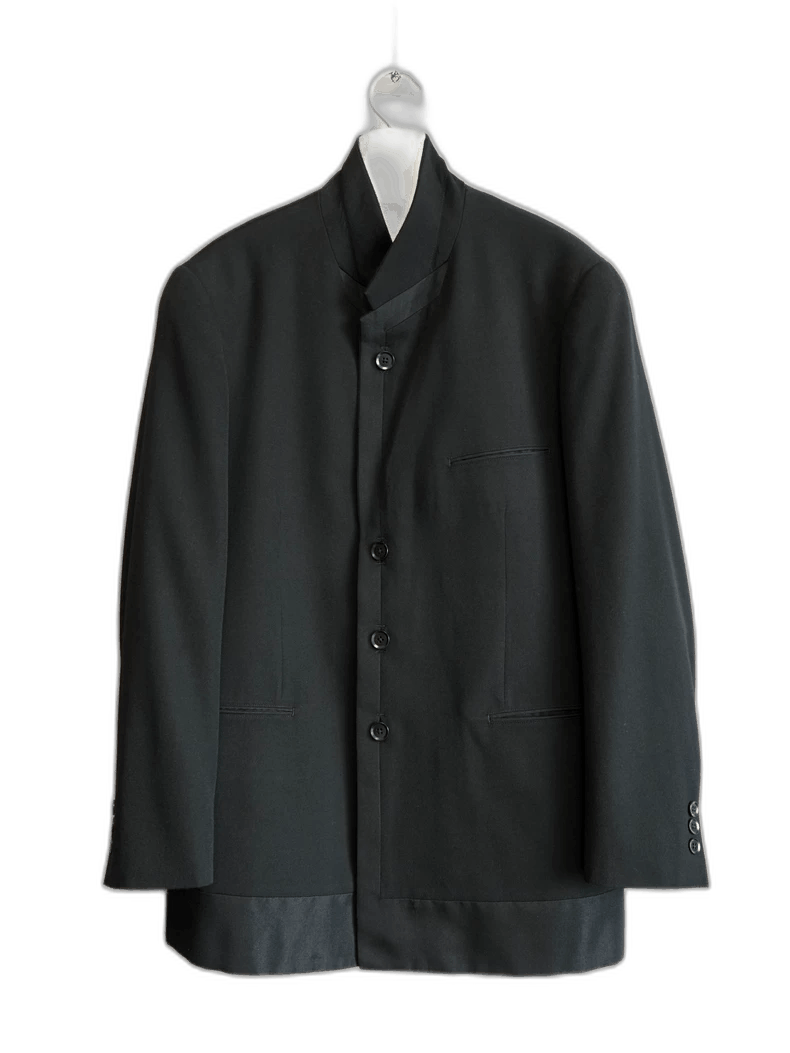 Yohji Yamamoto yohji yamamoto black cashmere blend jacket Size US M / EU 48-50 / 2 - 1 Thumbnail